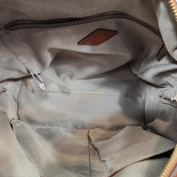 Fossil Women's Rachel Satchel Crossbody Brown Leather - Picture 10 of 12